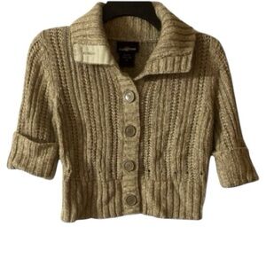 It’s Our Time Sweater, Button Down,  Cardigan, Sz M, Chunky, Knit, Like new